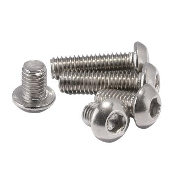 奧峰 ISO7380內六角盤頭螺釘，M6-1.0X12，不銹鋼304，強度A2-70